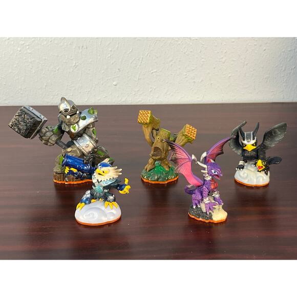 Activision Skylanders 2012 Lot of 5 Giants Crusher Cynder Jet Vac Stump Smash - Picture 2 of 13